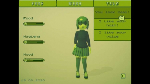 绿色电子女孩游戏 截图